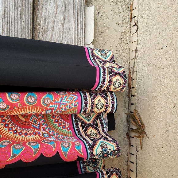 New York & Company Black and Multicolor Dress Size XL - Picture 11 of 12